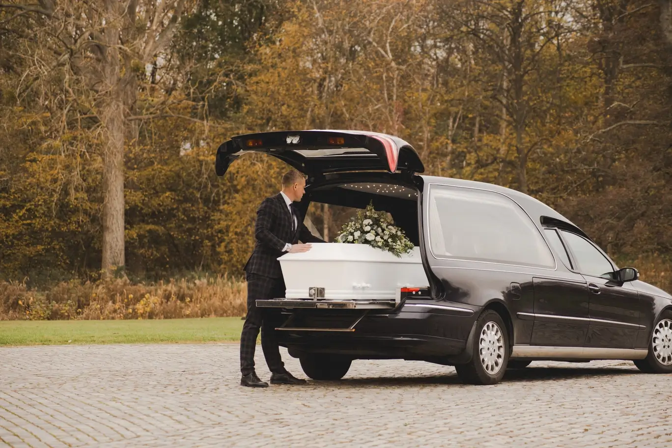 billede af en begravelsestype